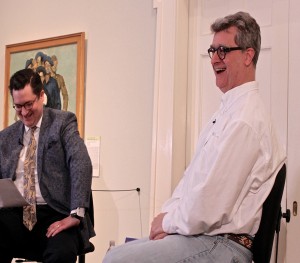 Fred Seibert (right) talking about the future of Frederator. Photo by Marisa Losciale