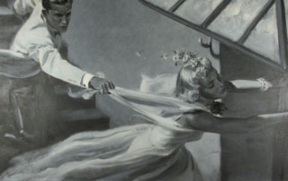 Miguel’s hand fell upon Crystal; two breadths of tulle remained in his grasp, 1939.